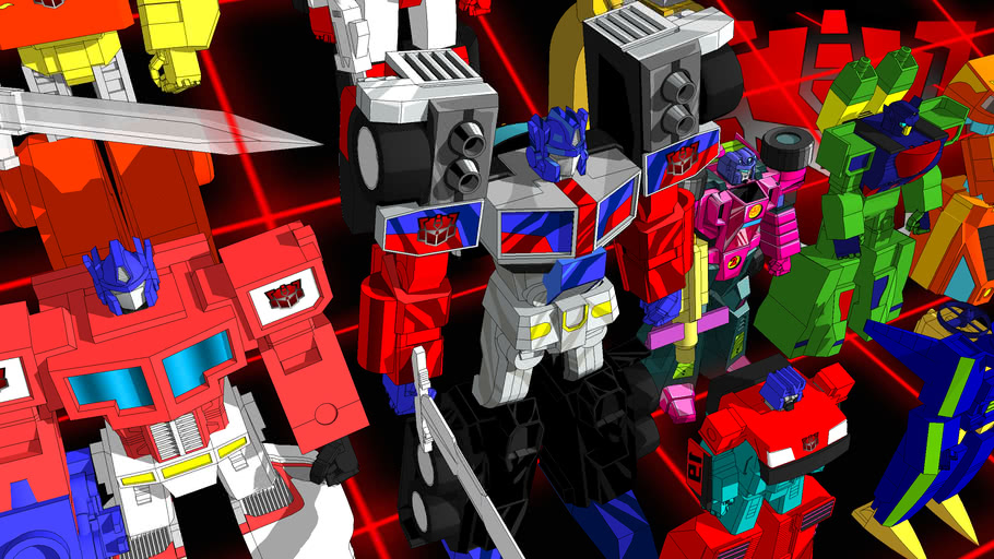 Transformers Generation 2 Autobots OptimusPrime Grimlock Drench Deluge