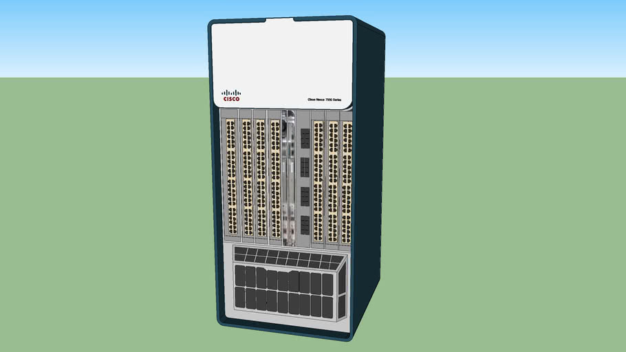 Cisco Nexus 7010 data center switch 3D Warehouse