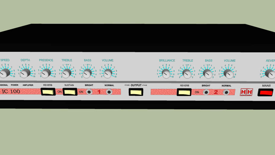 HH IC100 Amp Head | 3D Warehouse