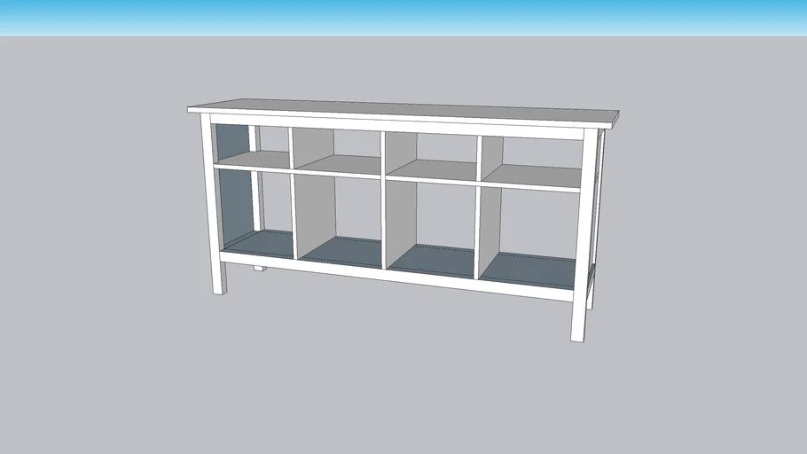 Hemnes IKEA console table 3D Warehouse