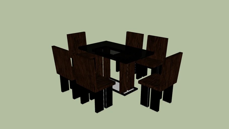 Dining Set ( 6 seater ) 3D Warehouse