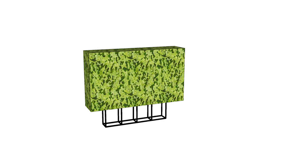 Artificial Outdoor Boxwood Hedge to fit in existing window boxes 3D