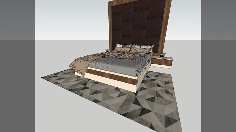cot design with cushion panel 3D Warehouse