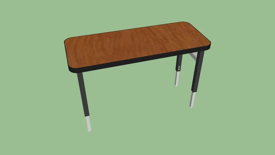 Classroom Table 48 x 20 3D Warehouse