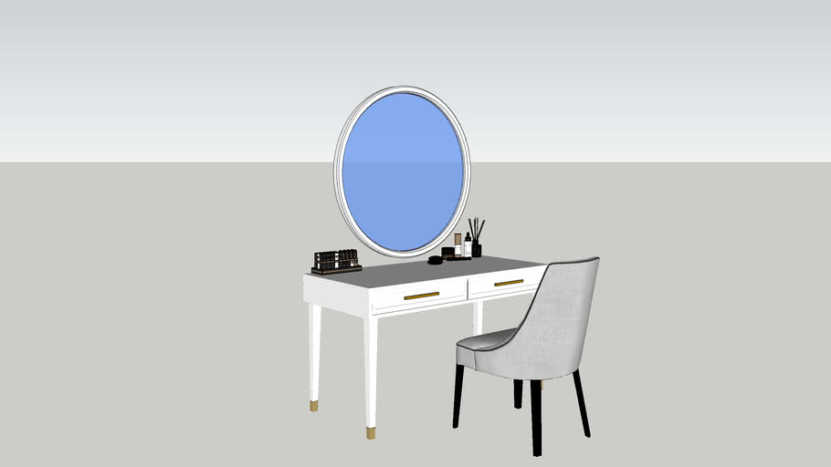 makeup table 3D Warehouse