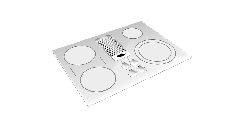 GE Profile 30' Downdraft Electric Cooktop 3D Warehouse
