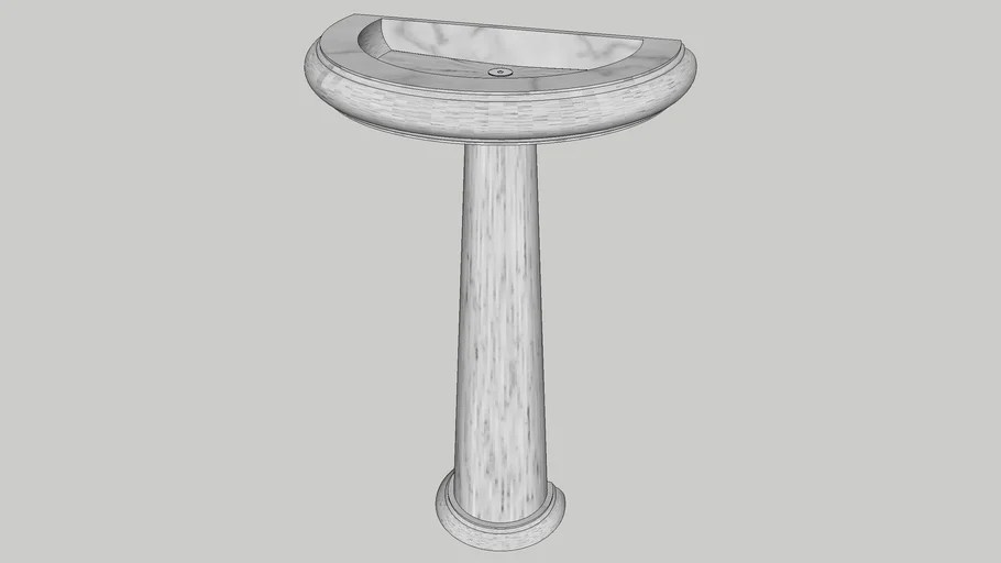 Pedestal Sink 3D Warehouse