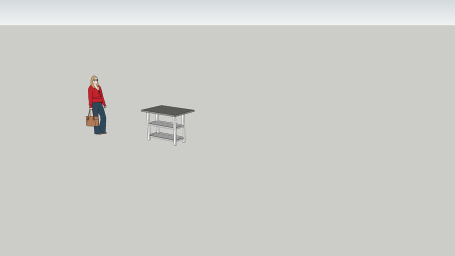Kitchen Service Table 3D Warehouse
