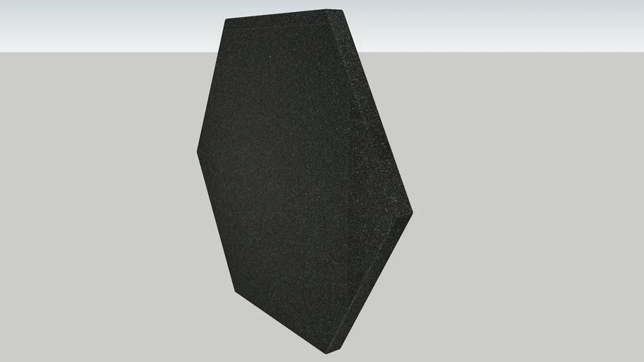 Sound Zero Hexagon Foam Tiles 3D Warehouse