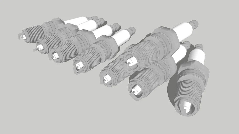 Detailed Spark Plug model 3D Warehouse