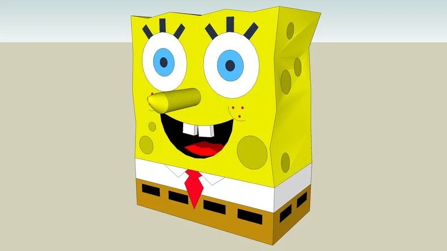 Spongebob body 3D Warehouse