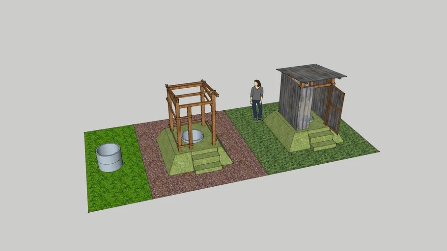 Latrine construction work 3D Warehouse