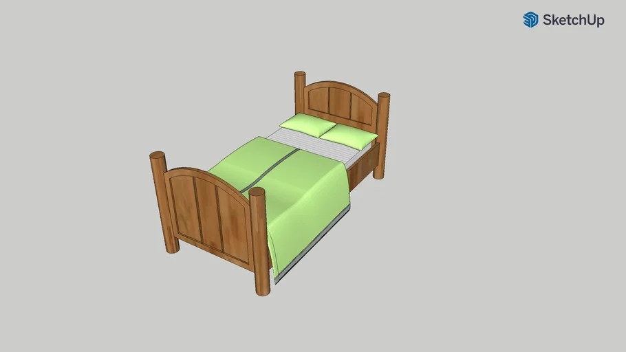 Twin Bed 3D Warehouse