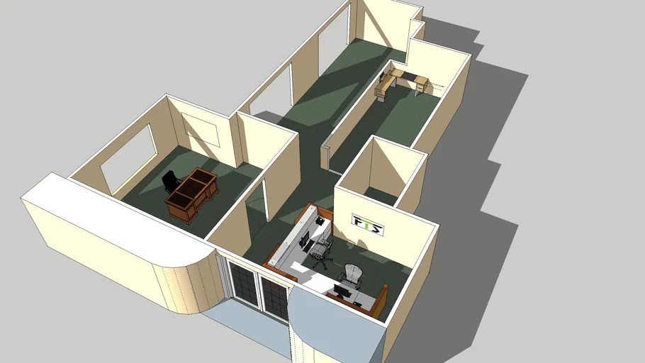 Small Office layout 3D Warehouse