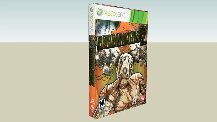 Borderlands 2 Xbox 360 Game Case 3D Warehouse