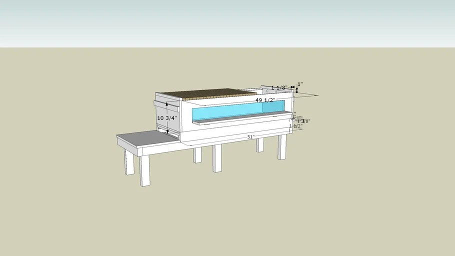 Top Bar Horizontal Langstroth hybrid hive 3D Warehouse
