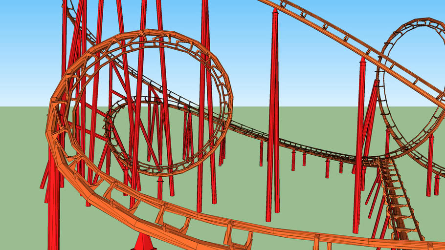 double loop coaster 3D Warehouse