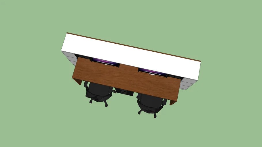 Reception Desk Double 3D Warehouse