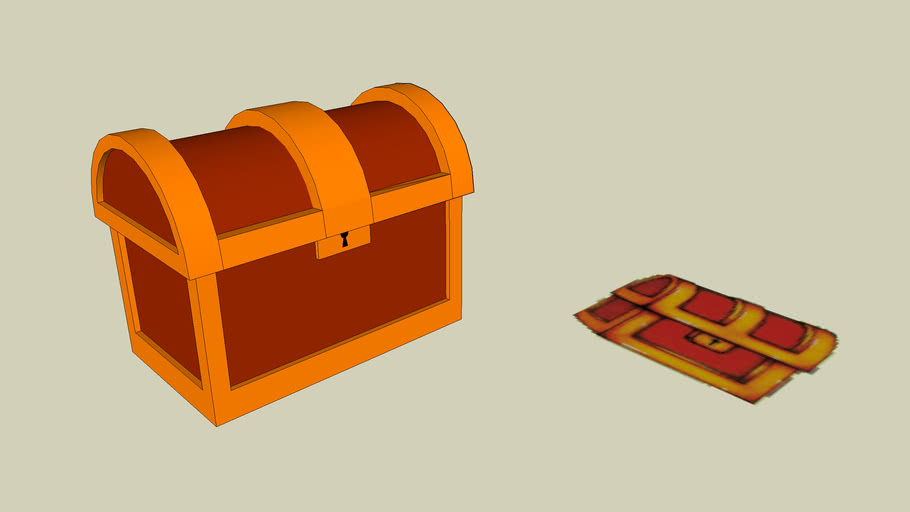 Treasure chest from Legend of Zelda Link to the Past 3D Warehouse