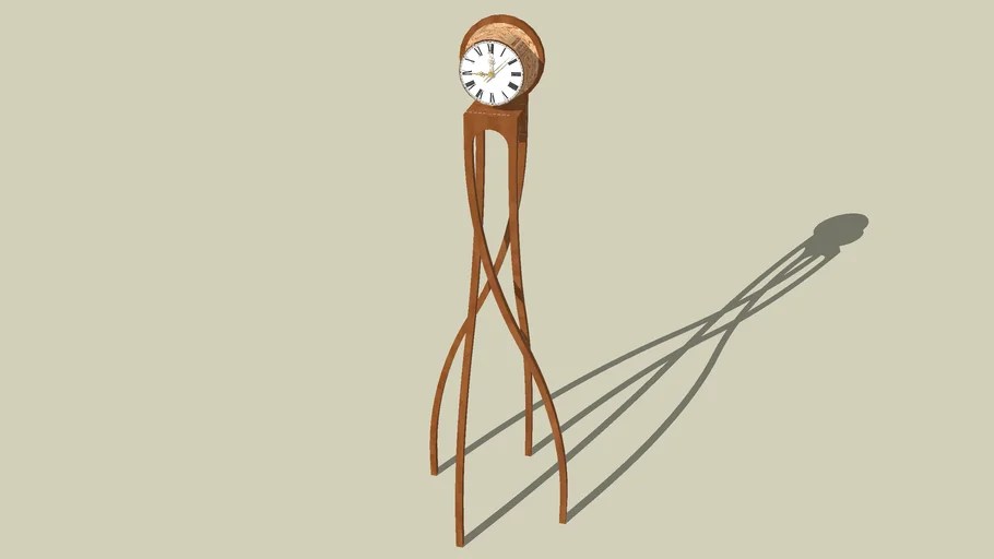 clock on stand 3D Warehouse