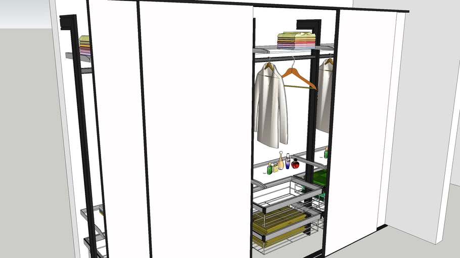 Walk In Wardrobe 3D Warehouse
