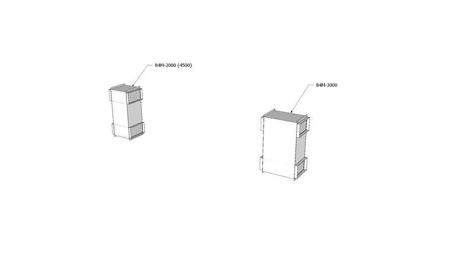 Munters Series 84 Z Duct Heat Exchanger (84M2000 & 84M3000) 3D Warehouse