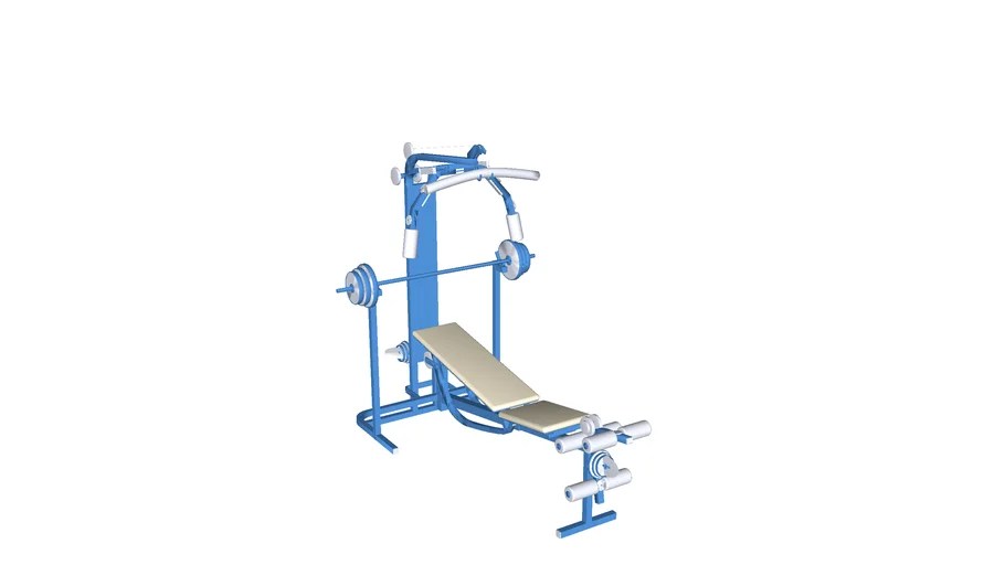 Gym bench 3D Warehouse