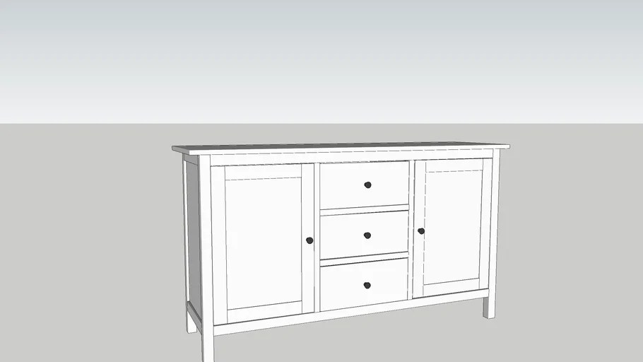 Hemnes Sideboard 3D Warehouse