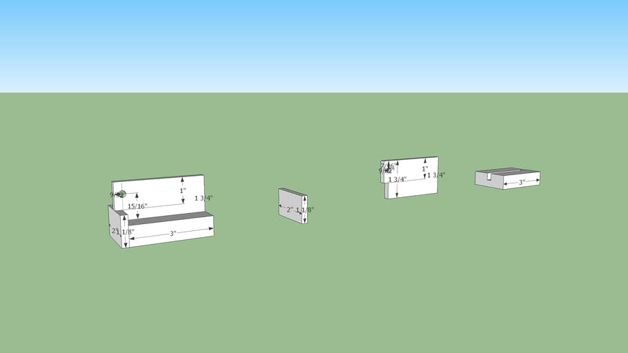 undermount drawer slide jig 3D Warehouse