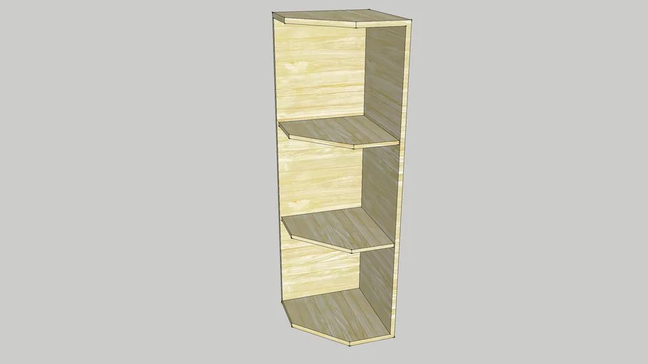 Corner Storage Shelf 3D Warehouse