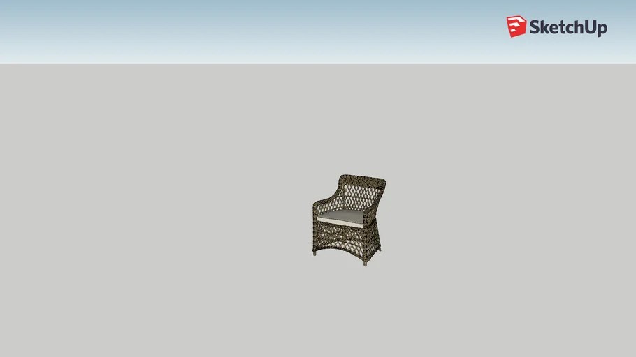 rattan chair 3D Warehouse