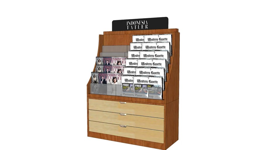 Magazine Rack Display 3D Warehouse