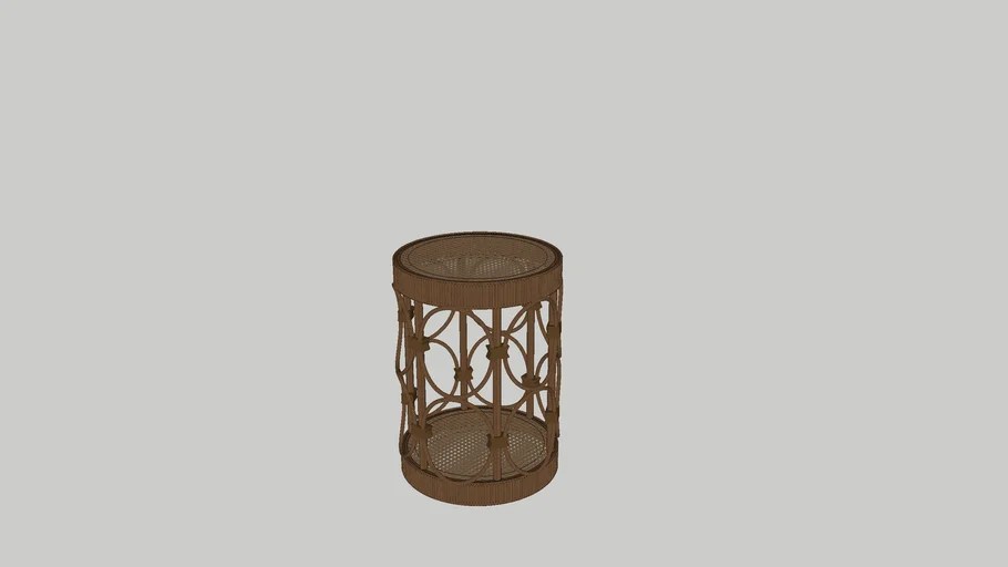 Rattan Stool 3D Warehouse