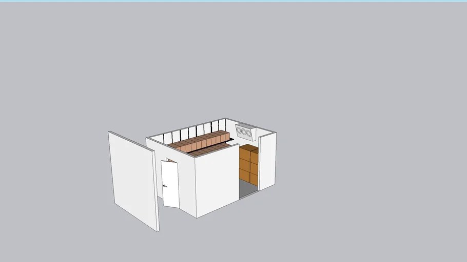 walk in freezer 3D Warehouse