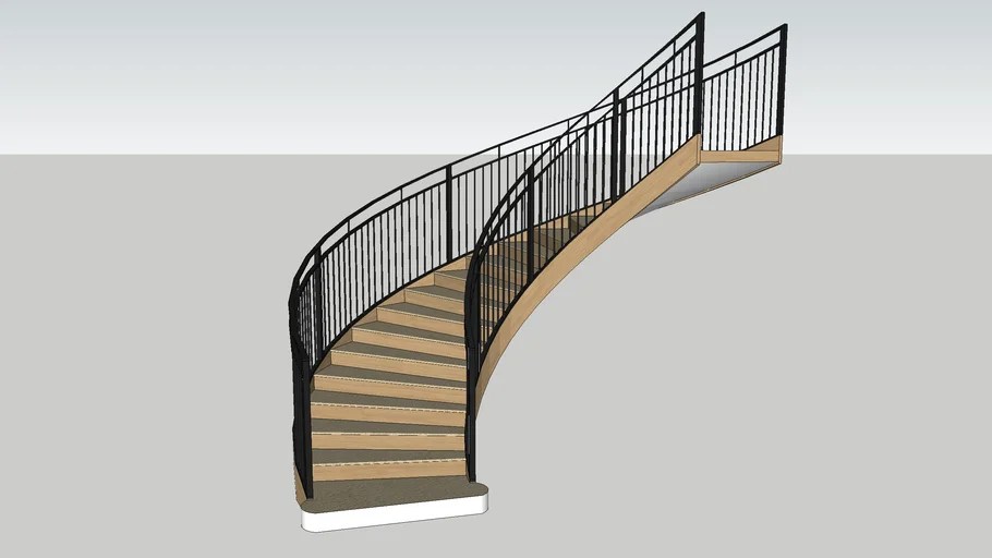 Curved staircase 3D Warehouse