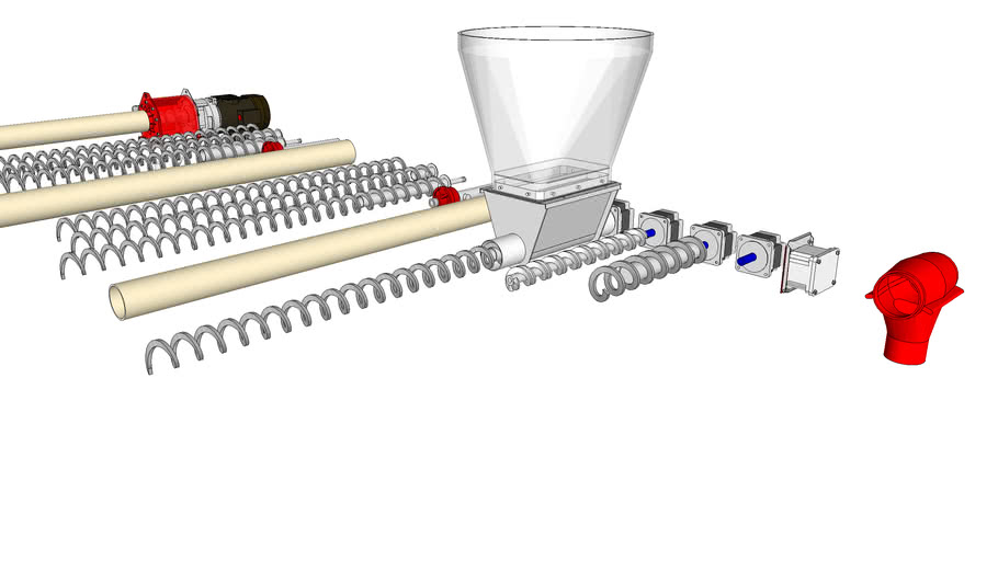 Feed System Augers and Components 3D Warehouse