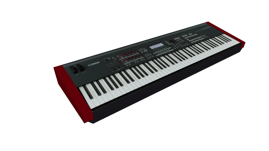 Yamaha MOXF8 Keyboard 3D Warehouse