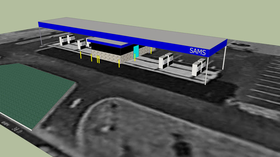 Sams Club Gas Station 3D Warehouse