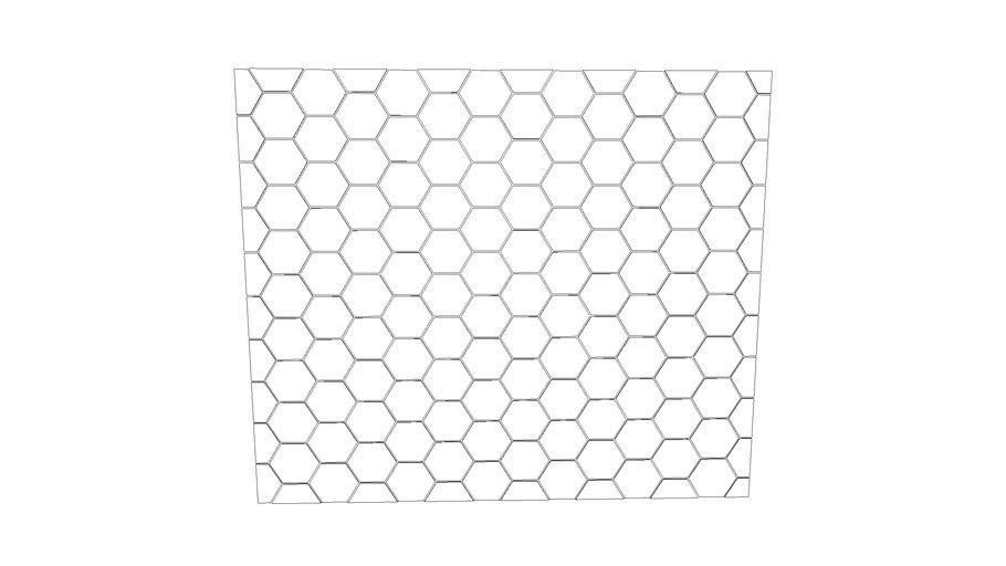 Hexagon Backsplash 3D Warehouse