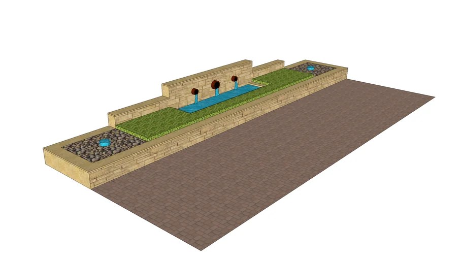 Water feature by Mike Bradley Option 3D Warehouse