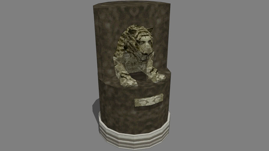 Resident Evil 1 Tiger Statue 3D Warehouse