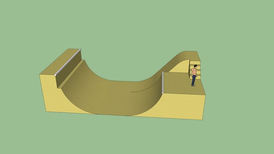 half pipe 3D Warehouse