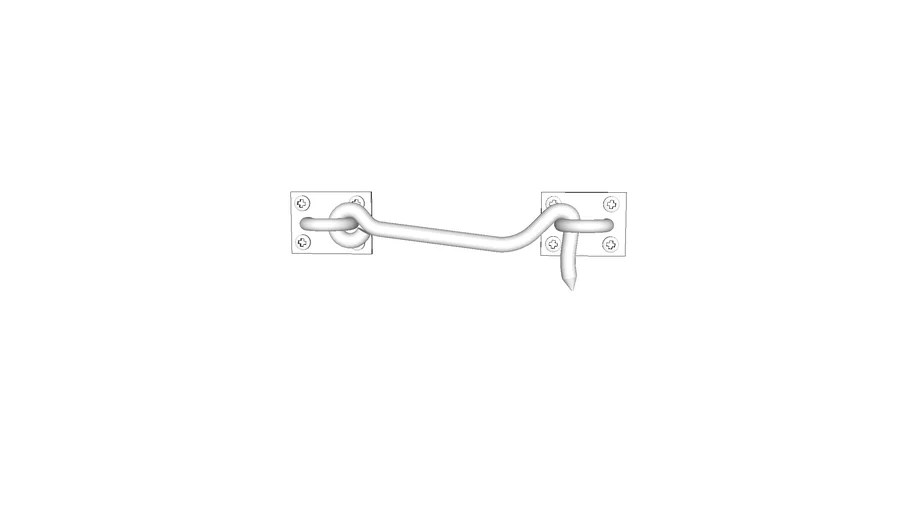 latch, swinging hook, 5 in. long, McMasterCarr 1727A4 3D Warehouse