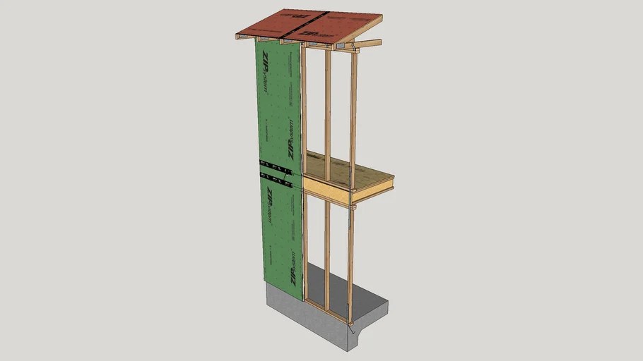 ZIP System RSheathing Wall Section 3D Warehouse