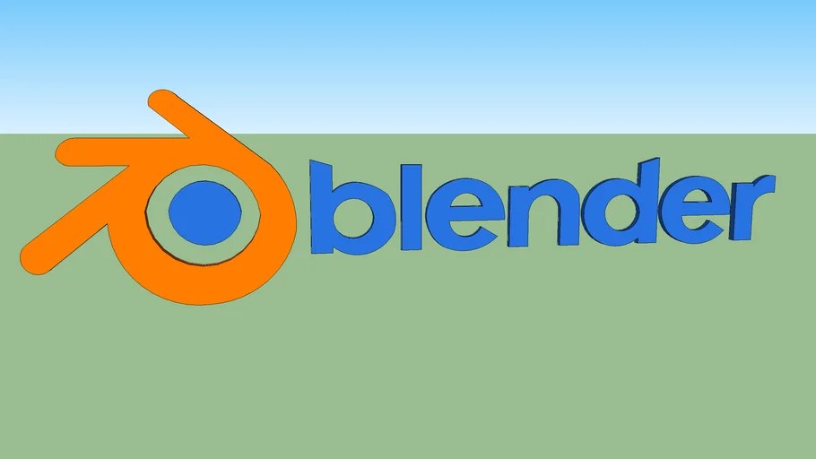 Blender logo 3D Warehouse