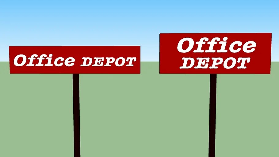 Office Depot Signs (Old) 3D Warehouse