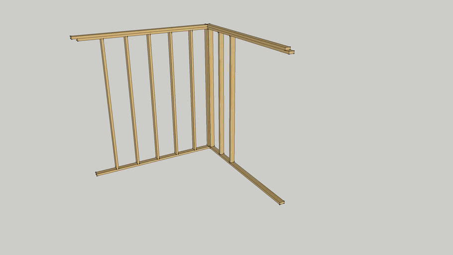 2X4 Wall Corner detail 3D Warehouse