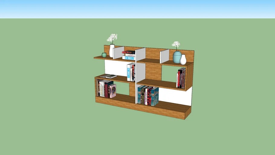 BOOK SHELF MODERN 3D Warehouse