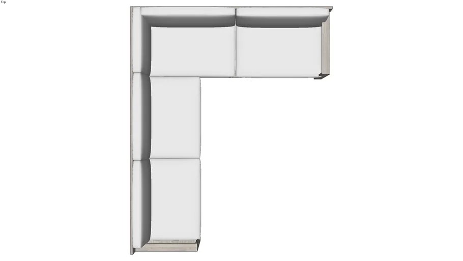 SOFÁ EXTERNO EM L 3D Warehouse