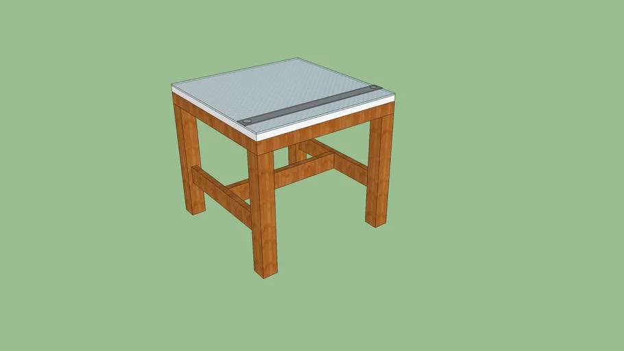 Mesa de Dibujo Cuadrada | 3D Warehouse